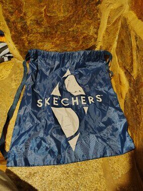 Skechers Drawstring Nylon Bag Backpack Blue